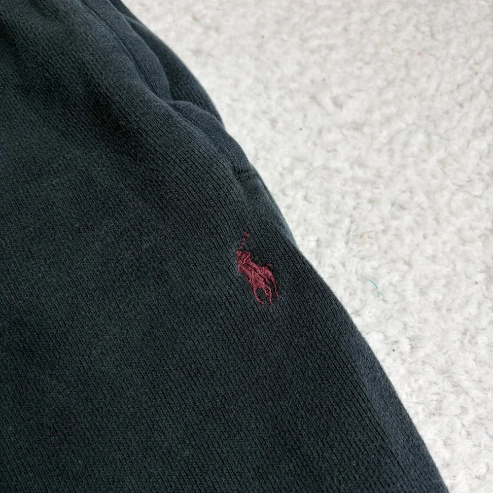 Vintage Polo Ralph Lauren Sweatpants Mens XXL Black Cotton baggy loose fit heavy